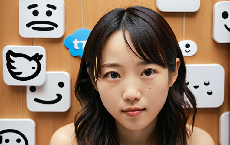 **Prompt:** "A candid, natural portrait of Japanese actress Yui Aragaki, known as 'Gakki' by fans, surrounded by faint, swirling social media icons (Twitter, message bubbles). Expression should convey a mix of serenity and slight concern. Soft, diffused lighting, shallow depth of field, bokeh background."